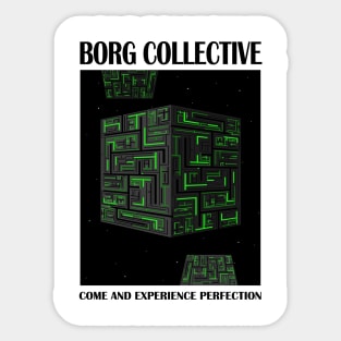 Star Trek - Travel Poster Borg Collective Sticker